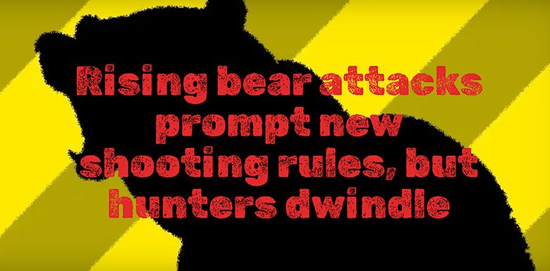 Rising bear attacks prompt new shooting rules, but hunters dwindle